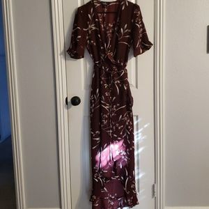 Wrap High Low Dress